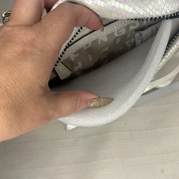 Aimee Kestenberg Leather Convertible Milan Belt Bag in Hologram Snake - Picture 7 of 11